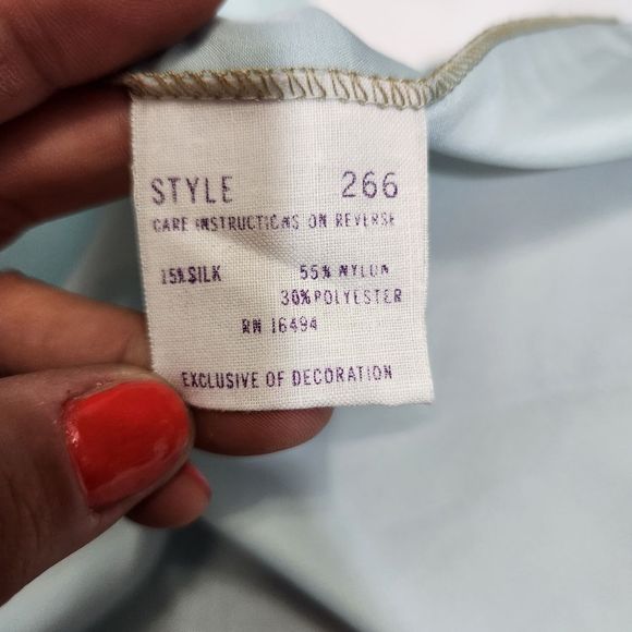 Givenchy true Vintage light blue sleep gown robe made in the US size medium - Picture 9 of 10